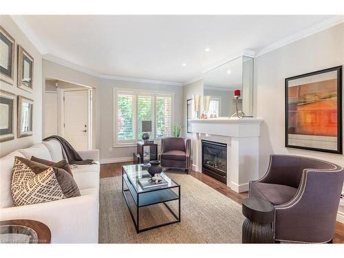 1245 Hammond Street, Burlington, ON - Indoor Photo Showing Living Room With Fireplace