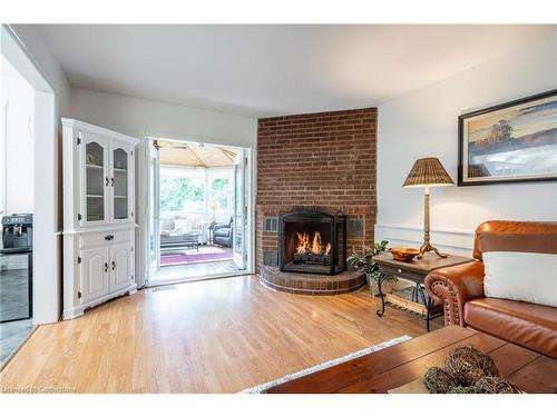 26 Wildan Drive, Flamborough, ON - Indoor Photo Showing Living Room With Fireplace