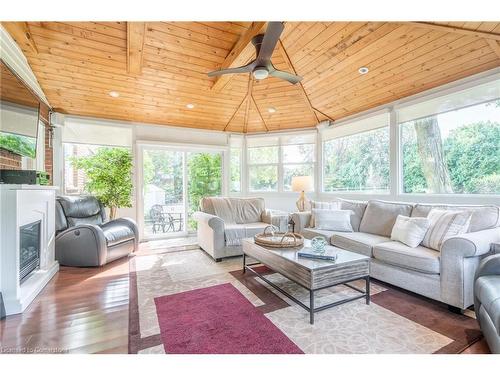 26 Wildan Drive, Flamborough, ON - Indoor Photo Showing Living Room With Fireplace