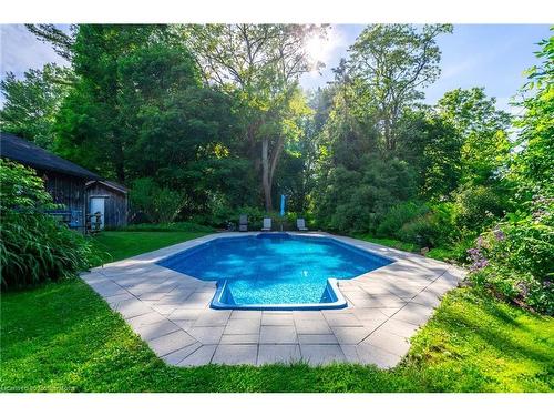 956 Lynden Road, Lynden, ON - Outdoor With In Ground Pool With Backyard