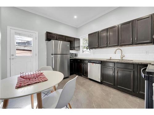 247 Kensington Avenue N, Hamilton, ON - Indoor Photo Showing Kitchen With Stainless Steel Kitchen