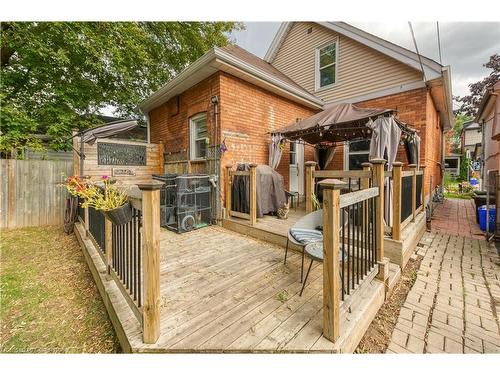 247 Kensington Avenue N, Hamilton, ON - Outdoor With Deck Patio Veranda With Exterior