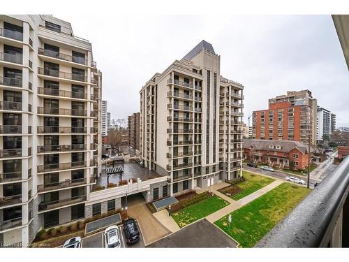 502-90 Charlton Avenue W, Hamilton, ON - Outdoor With Balcony With Facade