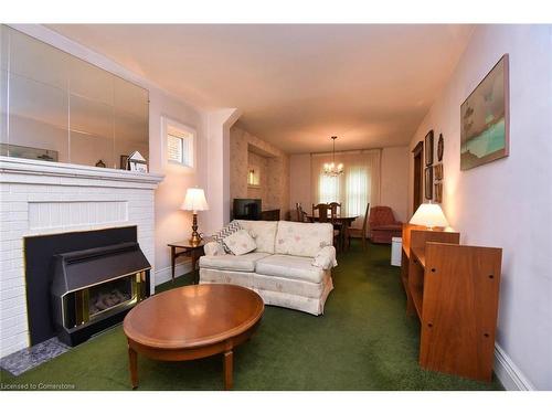 189 Edgemont Street S, Hamilton, ON - Indoor Photo Showing Living Room With Fireplace