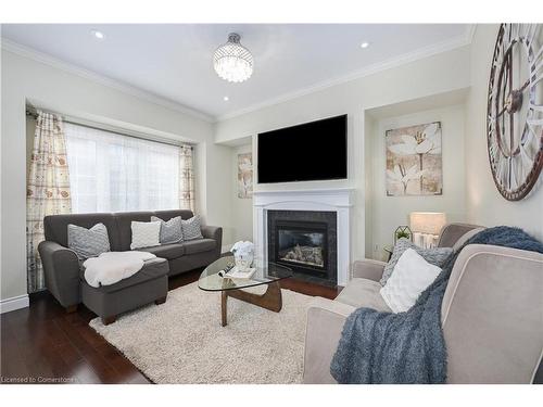 3182 Tim Dobbie Drive, Burlington, ON - Indoor Photo Showing Living Room With Fireplace