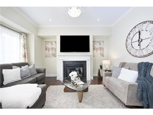 3182 Tim Dobbie Drive, Burlington, ON - Indoor Photo Showing Living Room With Fireplace