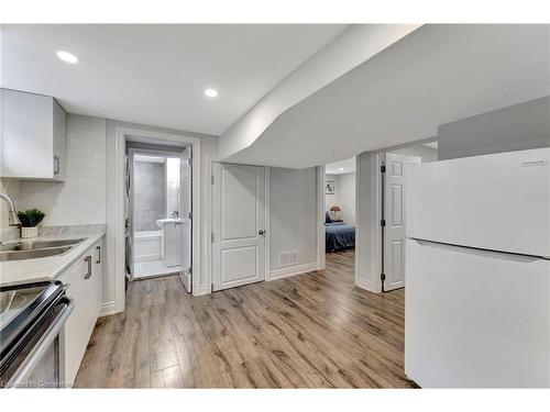 82 Warren Avenue, Hamilton, ON - Indoor Photo Showing Kitchen With Double Sink