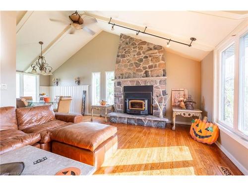 2458 Nigh Road, Ridgeway, ON - Indoor Photo Showing Living Room With Fireplace