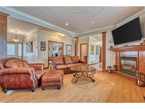 97 Unity Side Road, Seneca, ON - Indoor Photo Showing Living Room With Fireplace