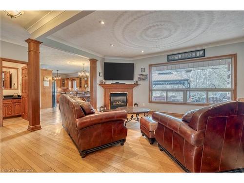 97 Unity Side Road, Seneca, ON - Indoor Photo Showing Living Room With Fireplace