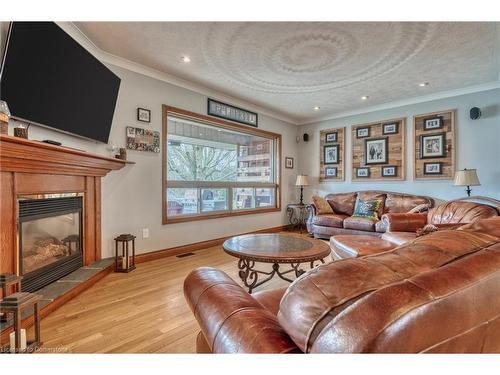 97 Unity Side Road, Seneca, ON - Indoor Photo Showing Living Room With Fireplace