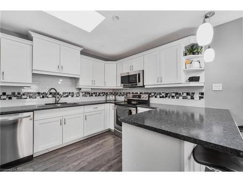 8 Muscot Drive, Hamilton, ON - Indoor Photo Showing Kitchen With Double Sink