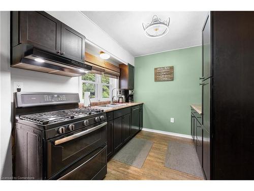 145 Weir Street N, Hamilton, ON - Indoor Photo Showing Kitchen With Double Sink