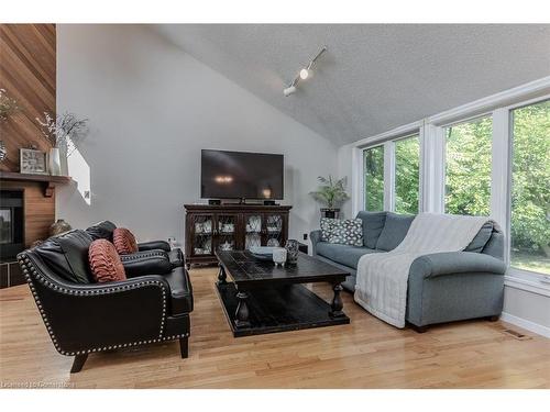 11 Weneil Dr Drive, Freelton, ON - Indoor Photo Showing Living Room With Fireplace