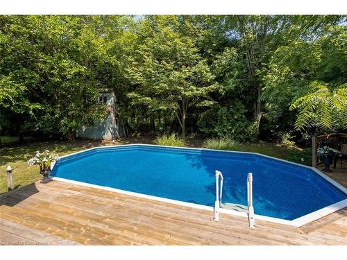 11 Weneil Dr Drive, Freelton, ON - Outdoor With Above Ground Pool With Backyard