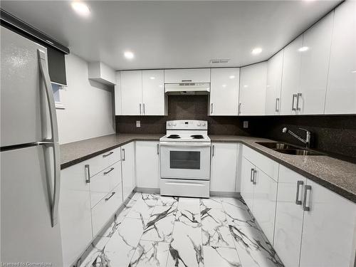 2-230 West 18Th Street, Hamilton, ON - Indoor Photo Showing Kitchen With Double Sink