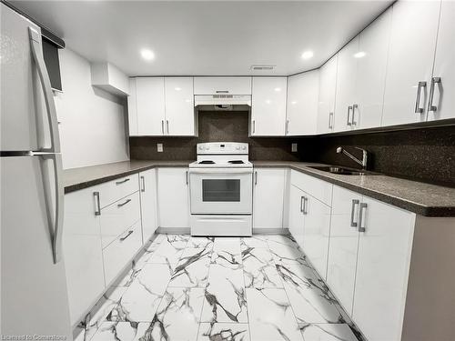 2-230 West 18Th Street, Hamilton, ON - Indoor Photo Showing Kitchen With Double Sink