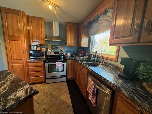 24 Woodhouse Avenue, Port Dover, ON - Indoor Photo Showing Kitchen With Double Sink