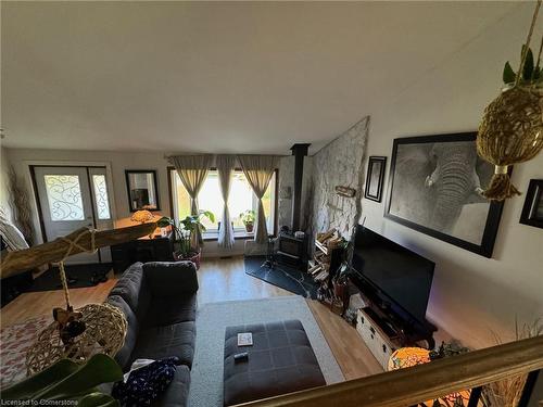 24 Woodhouse Avenue, Port Dover, ON - Indoor Photo Showing Living Room With Fireplace