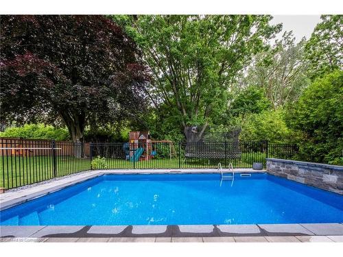 799 Cranston Court, Burlington, ON - Outdoor With In Ground Pool With Backyard