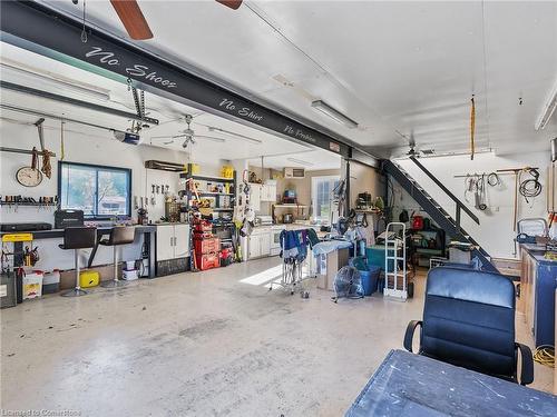 1306 St Johns Road W, Simcoe, ON - Indoor Photo Showing Garage