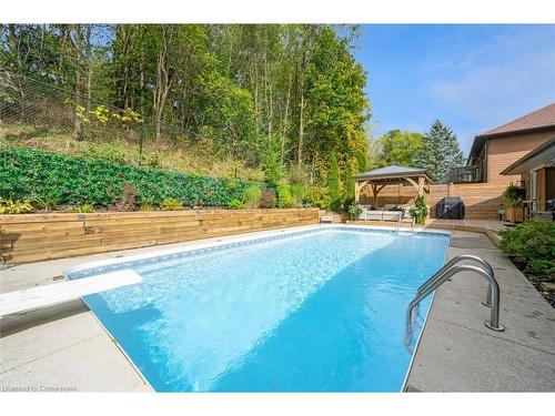 46 Terrace Drive, Dundas, ON - Outdoor With In Ground Pool With Backyard