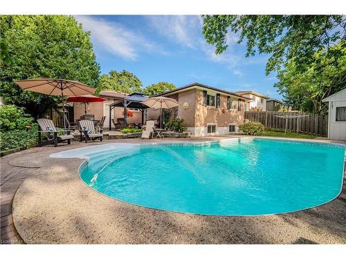 1457 Dewbourne Crescent, Burlington, ON - Outdoor With In Ground Pool With Backyard