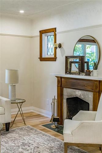 23 Sydenham Street, Dundas, ON - Indoor With Fireplace