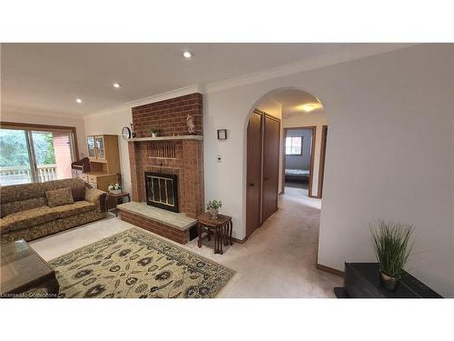 54 Kortright Road E, Guelph, ON - Indoor Photo Showing Living Room With Fireplace