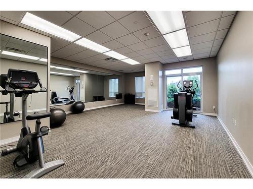 714-2490 Old Bronte Road, Oakville, ON - Indoor Photo Showing Gym Room