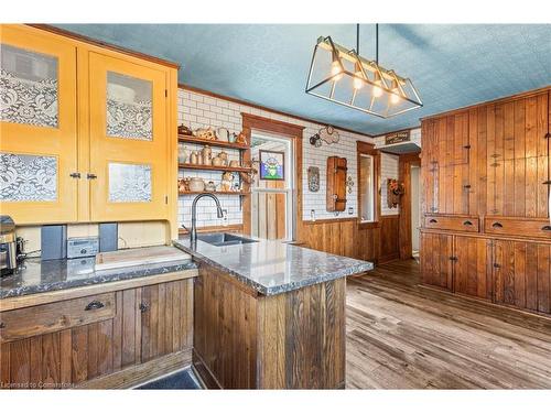 203 Jenkins Road, Scotland, ON - Indoor Photo Showing Kitchen With Double Sink