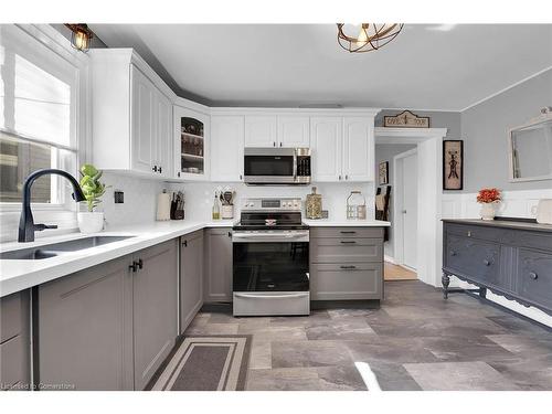 11 Esther Street, Brantford, ON - Indoor Photo Showing Kitchen With Double Sink