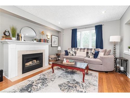 54 Stonepine Crescent, Hamilton, ON - Indoor Photo Showing Living Room With Fireplace