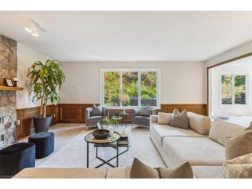 4340 Wellsborough Place, Mississauga, ON - Indoor Photo Showing Living Room With Fireplace