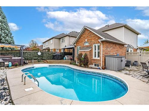 95 Thoroughbred Boulevard, Ancaster, ON - Outdoor With In Ground Pool With Deck Patio Veranda With Backyard With Exterior