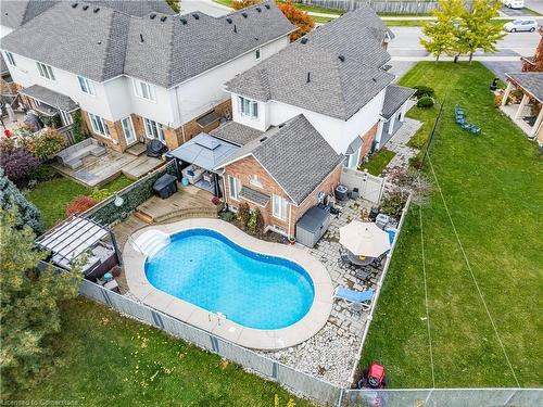 95 Thoroughbred Boulevard, Ancaster, ON - Outdoor With In Ground Pool With Deck Patio Veranda