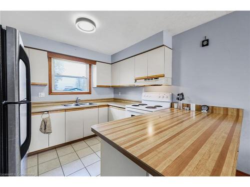 804 Nebo Road, Hamilton, ON - Indoor Photo Showing Kitchen With Double Sink