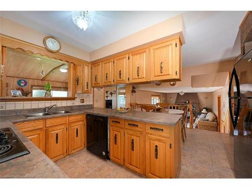 53 Glover Rd, Hamilton, ON - Indoor Photo Showing Kitchen With Double Sink