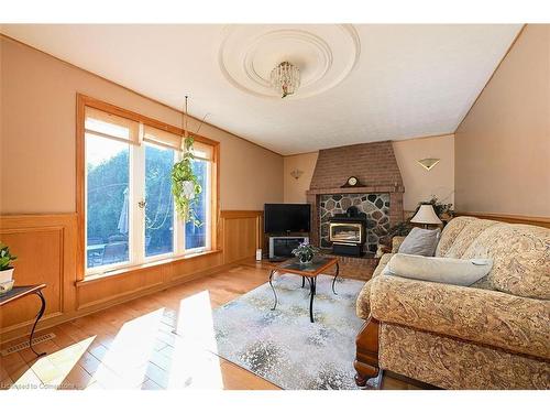 53 Glover Rd, Hamilton, ON - Indoor Photo Showing Living Room With Fireplace