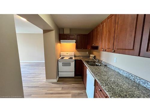 1009-135 James Street S, Hamilton, ON - Indoor Photo Showing Kitchen With Double Sink