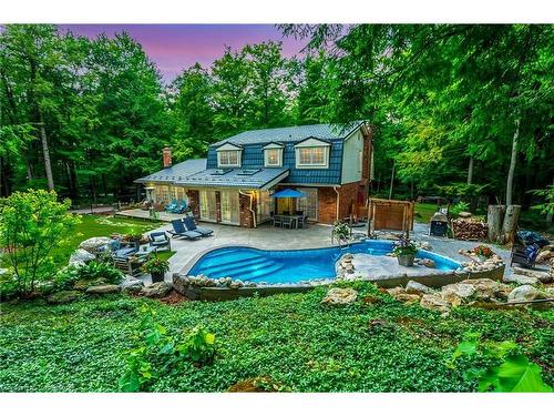 2214 3Rd Side Road, Campbellville, ON - Outdoor With In Ground Pool