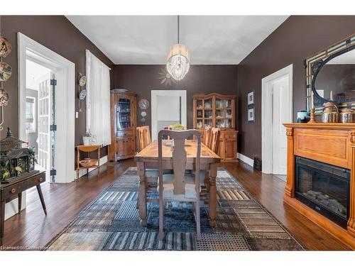 155 Bishopsgate Road, Scotland, ON - Indoor Photo Showing Dining Room With Fireplace