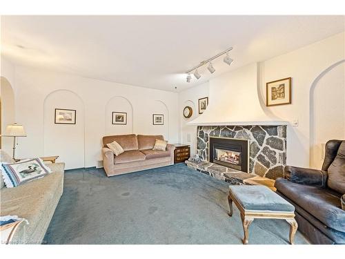 2032 Faversham Avenue, Burlington, ON - Indoor Photo Showing Living Room With Fireplace