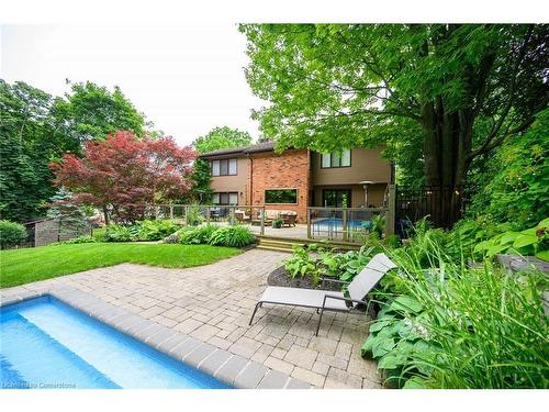 101 Hillcrest Avenue, Dundas, ON - Outdoor With In Ground Pool With Deck Patio Veranda