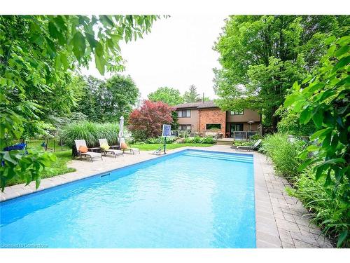 101 Hillcrest Avenue, Dundas, ON - Outdoor With In Ground Pool With Backyard