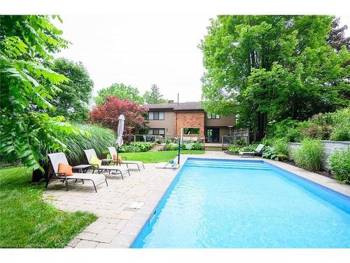 101 Hillcrest Avenue, Dundas, ON - Outdoor With In Ground Pool With Backyard