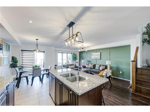 60 Bradshaw Drive, Stoney Creek, ON - Indoor Photo Showing Kitchen With Double Sink With Upgraded Kitchen