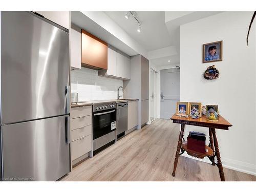 501-10 Gibbs Road, Toronto, ON - Indoor Photo Showing Kitchen With Stainless Steel Kitchen