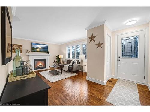 2061 Edinburgh Drive, Burlington, ON - Indoor Photo Showing Living Room With Fireplace