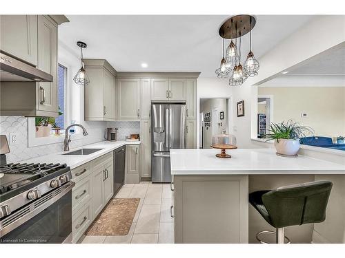 130 Garside Avenue S, Hamilton, ON - Indoor Photo Showing Kitchen With Upgraded Kitchen